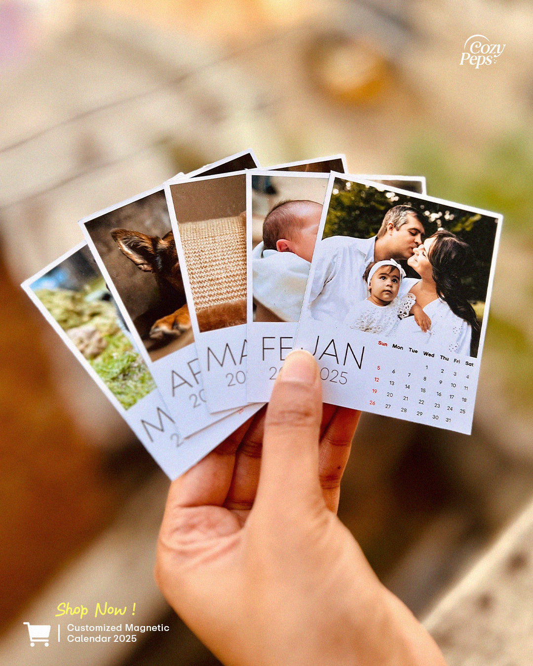 Custom Photo Magnetic Calendar