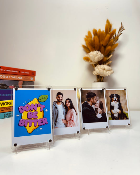 Acrylic Magnetic Frames with (8) Polaroid photos