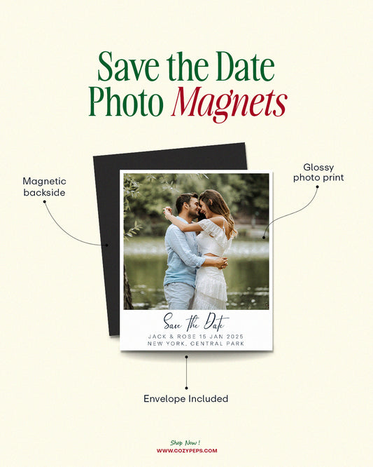 Custom Save the Date Photo Magnets