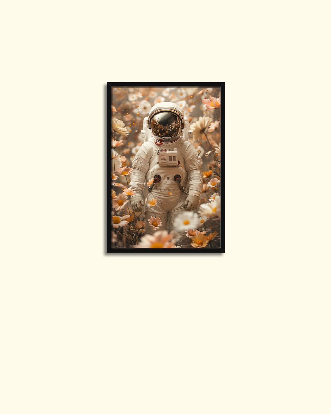 Astronaut flower garden Photo Frame