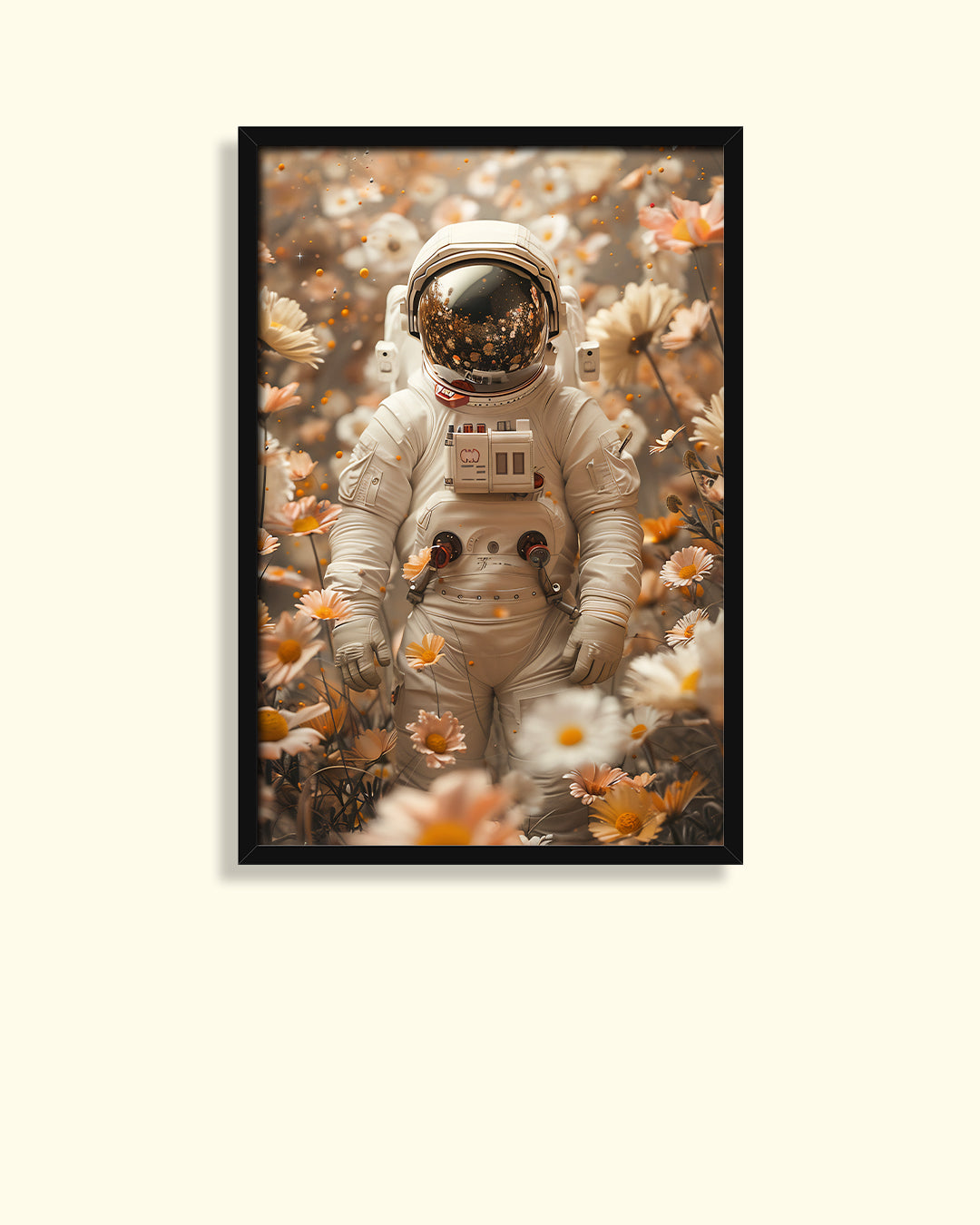 Astronaut flower garden Photo Frame