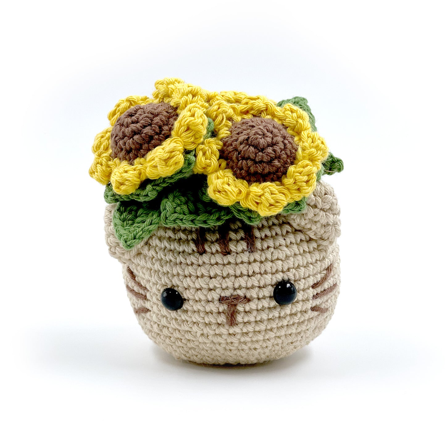 Cat Sunflower Pot