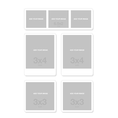 Clear Acrylic Magnetic Frames (Set of 5)