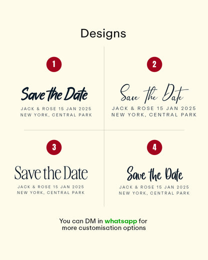 Save the Date Photo Magnets