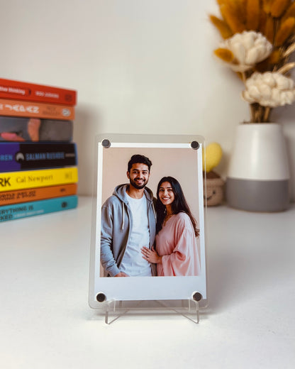 Acrylic Magnetic Frames with Polaroid photos
