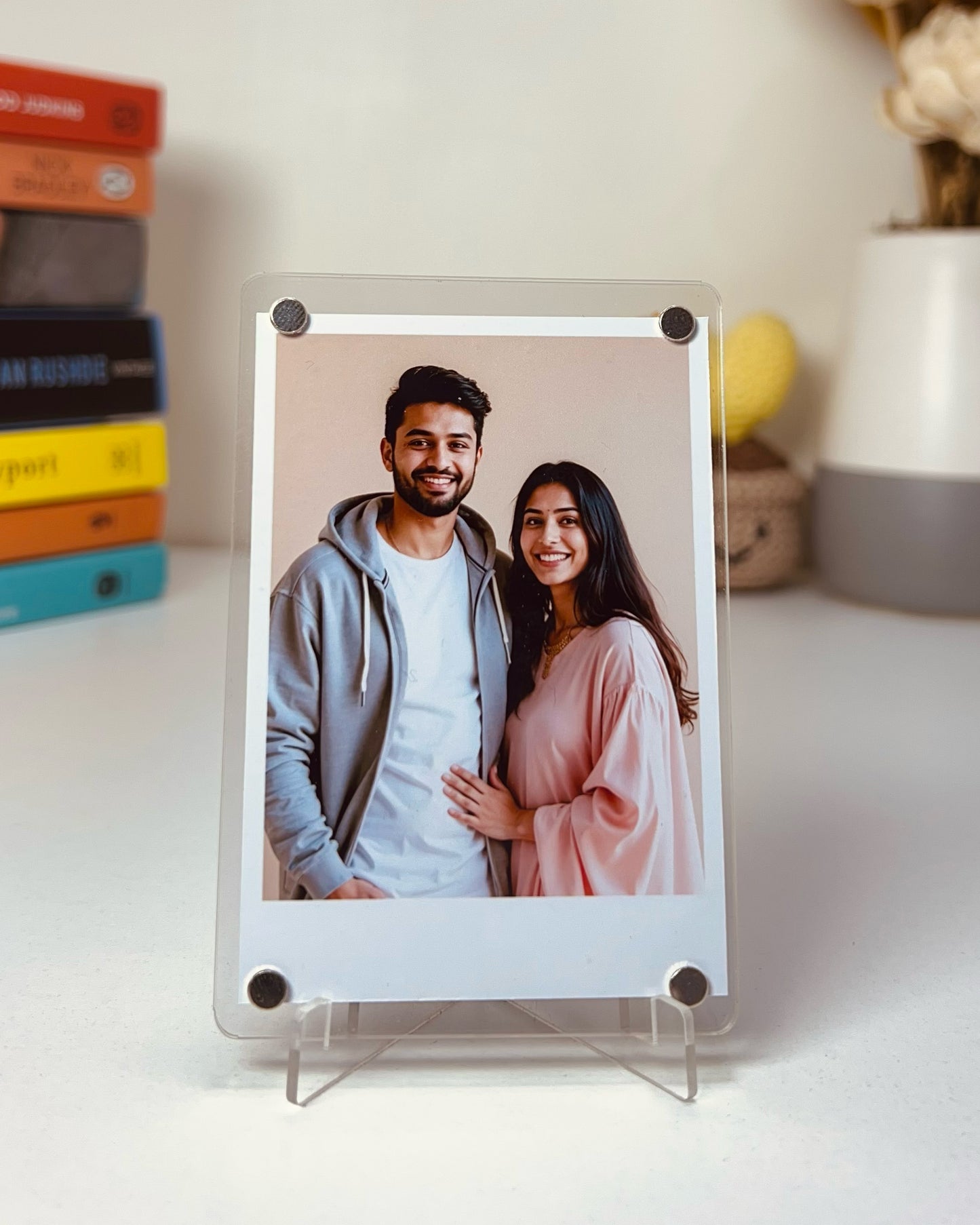 Acrylic Magnetic Frames with (8) Polaroid photos