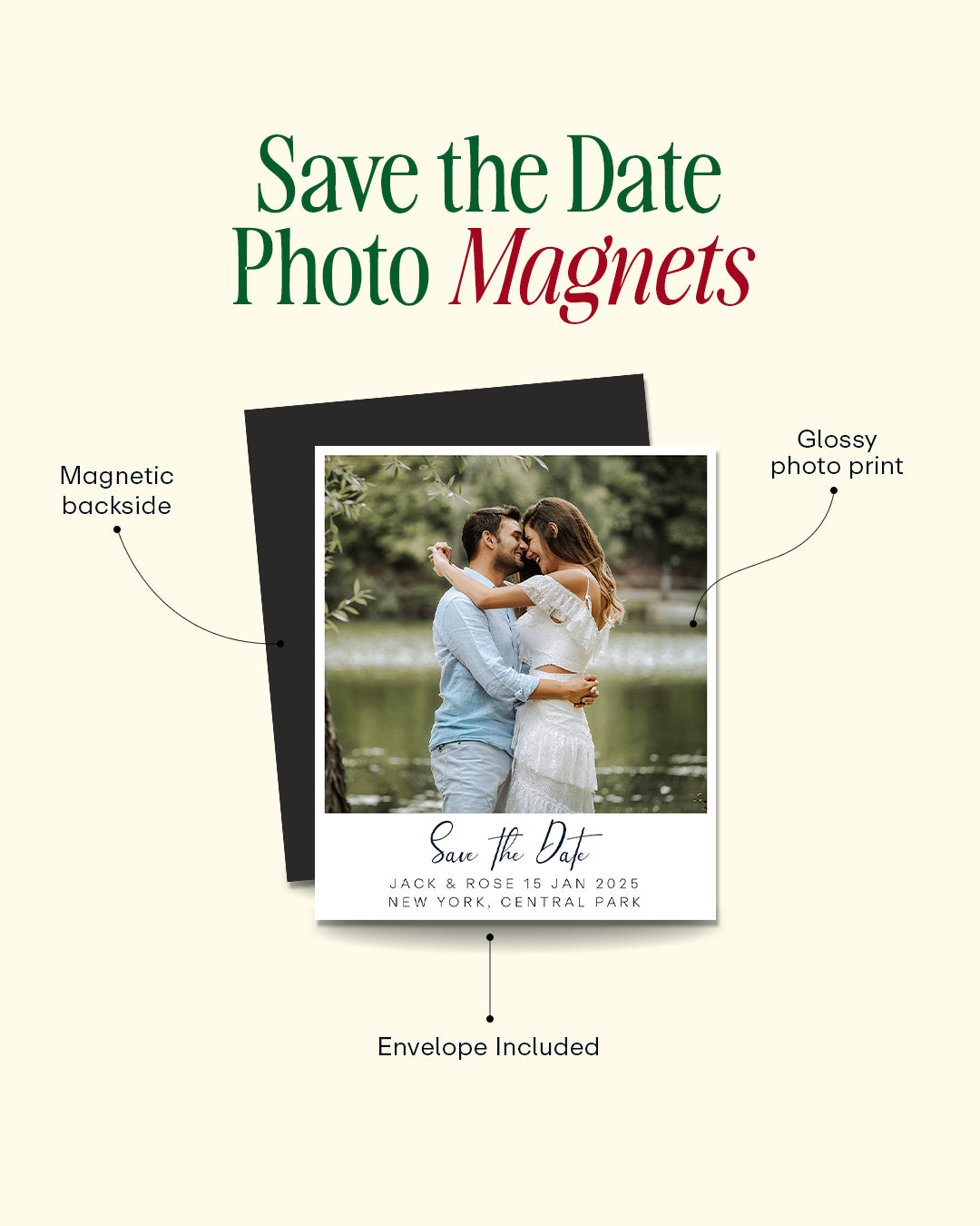 Save the Date Photo Magnets