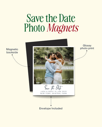 Save the Date Photo Magnets